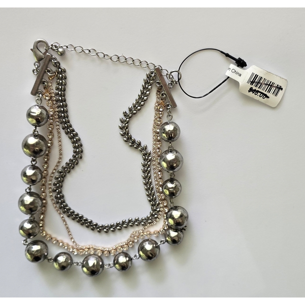 Free people Around The World Mega Choker silver gold Boho Western Style Necklace